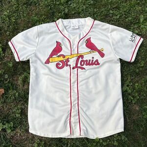 Vintage St Louis Cardinals Baseball Jersey Mens XL Cream Promo MLB